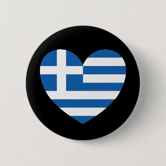 Greek Pride Flag Love Heart Knapp