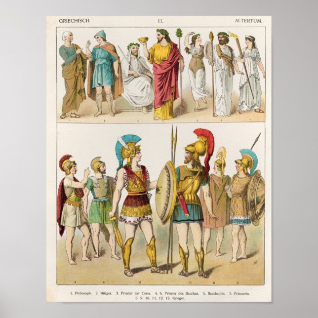 Greek Religious and Military Dress Poster (Framsidan)