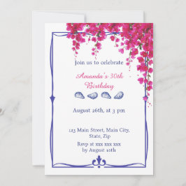 Greek Vibes Birthday Inbjudningar