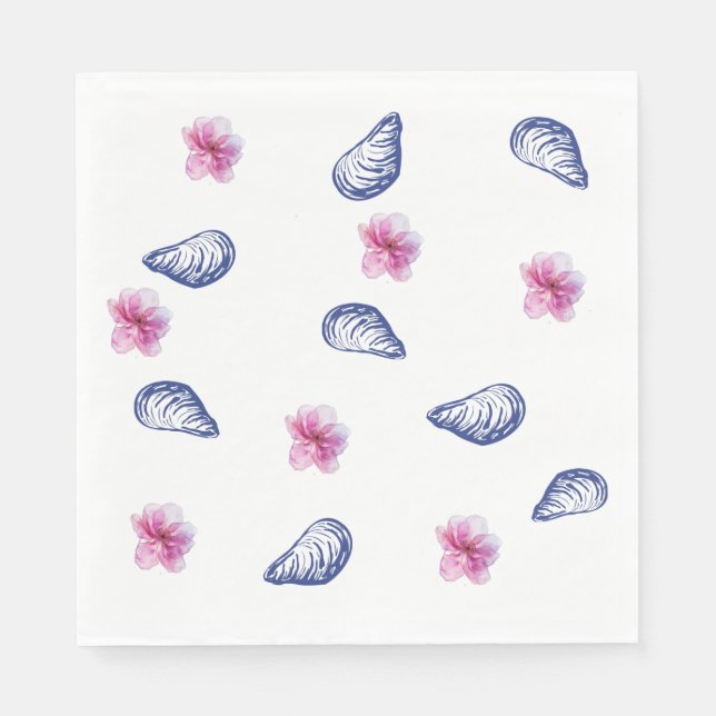 Greek Vibes Birthday Pappersservett (Framsidan)