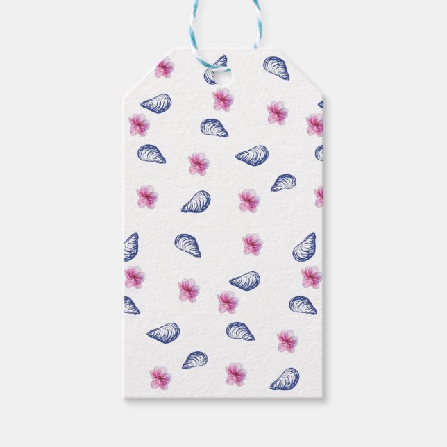 Greek Vibes Birthday Presentetikett (Framsidan)