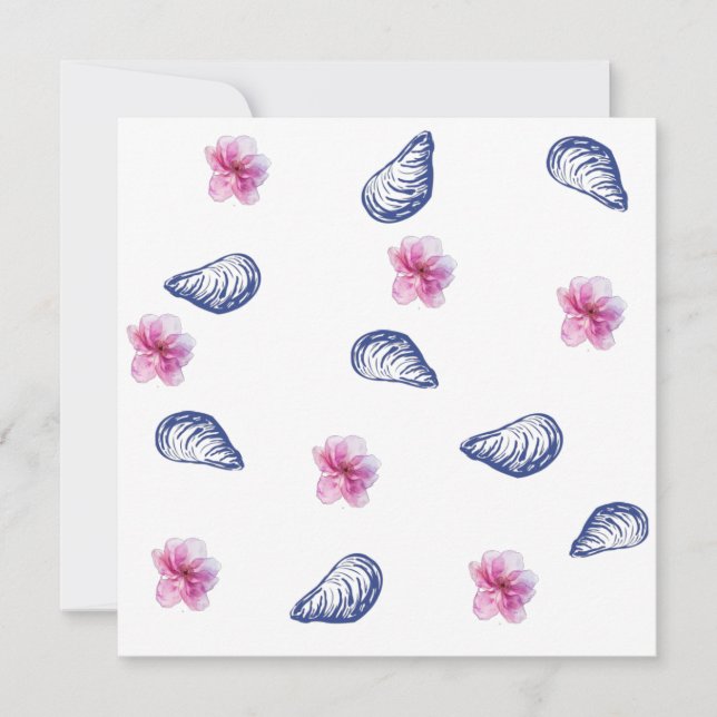 Greek Vibes Birthday Thank You Card (Framsida)