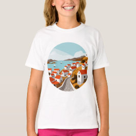 Greek village t shirt