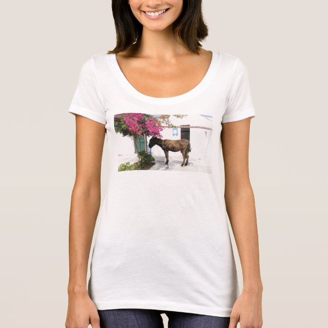 GreekIslandHouse.com Donkey Mascot T Shirt (Framsida)