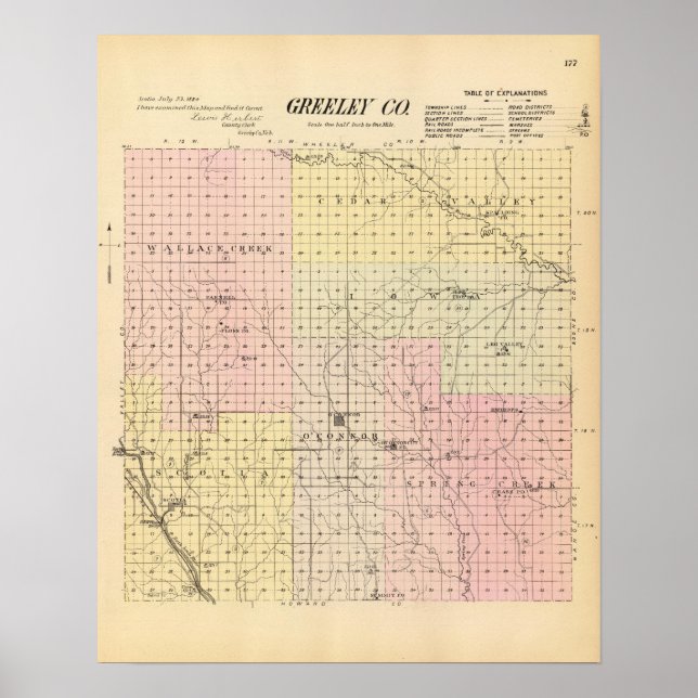 Greeley County, Nebraska Poster (Framsidan)