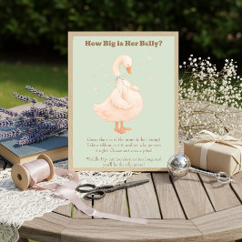 Green A Silly Goose How Big Is Her Belly  Inbjudningar