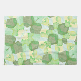 Green abstract art Magical wallpaper Kökshandduk