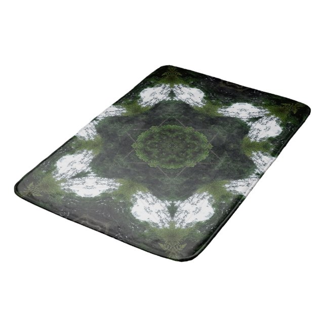 GREEN ABSTRACT DRAWING. SAMER BRASIL 1 BADRUMSMATTA (Vinklad)