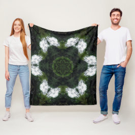 GREEN ABSTRACT DRAWING. SAMER BRASIL 1 FLEECEFILT