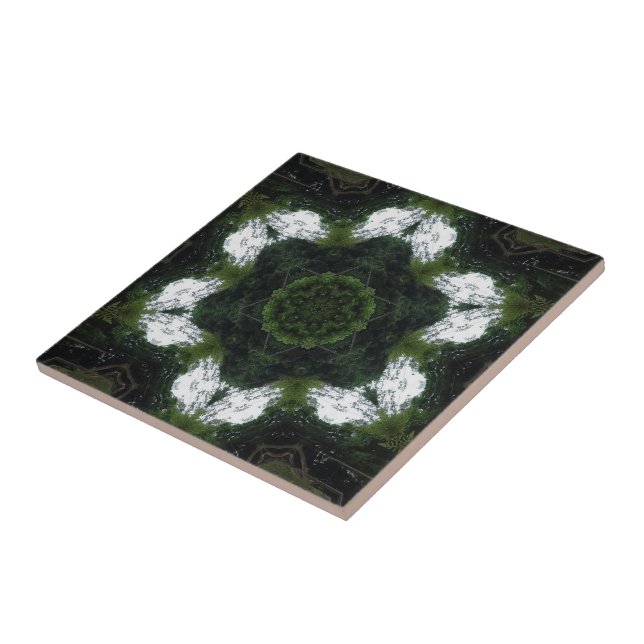 GREEN ABSTRACT DRAWING. SAMER BRASIL 1 KAKELPLATTA (Sidan)