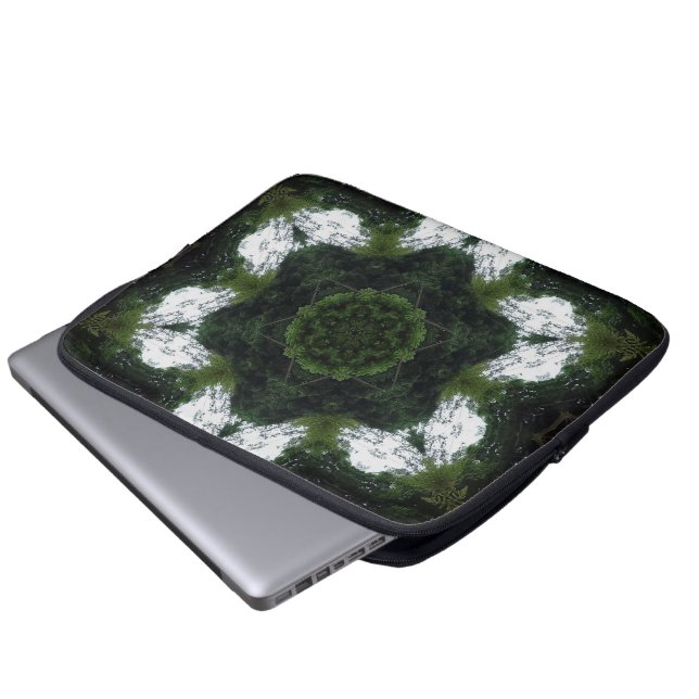 GREEN ABSTRACT DRAWING. SAMER BRASIL 1 LAPTOP FODRAL (Framre botten)