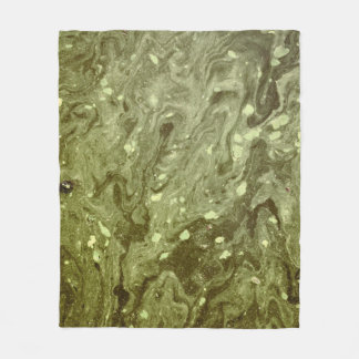 Green abstract painting fleecefilt