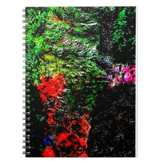Green abstract texture Spiral Photo Notebook,Bold  Anteckningsbok