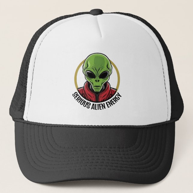 Green Alien Hat Keps (Framsida)