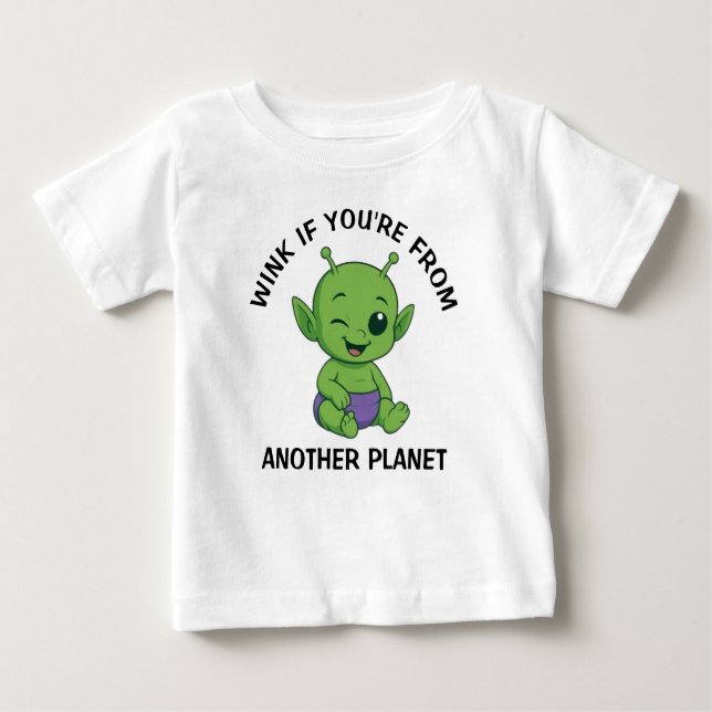 Green Alien T Shirt (Framsida)