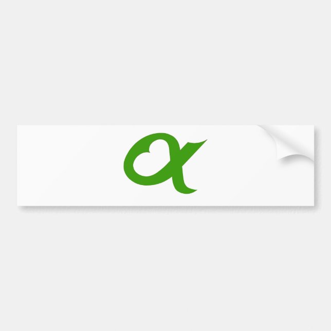Green Alpheart Bildekal (Framsidan)
