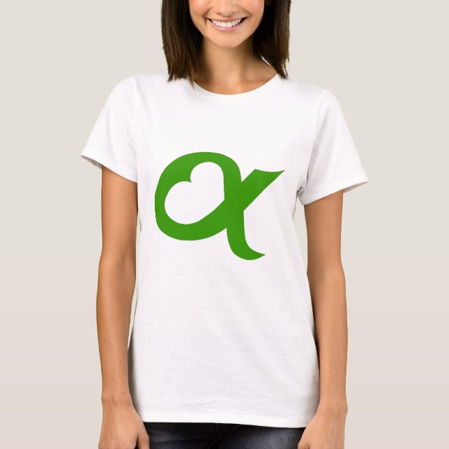 Green Alpheart Tee Shirt (Framsida)