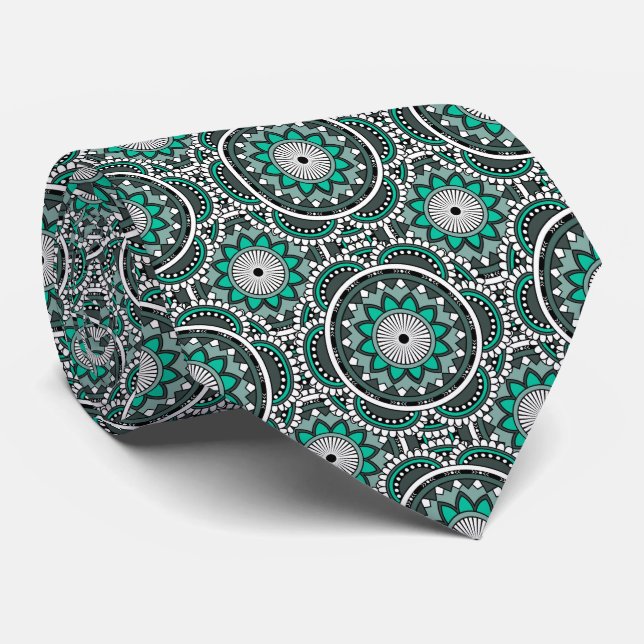 Green ancient Islamic mandala pattern Slips (Rullad)