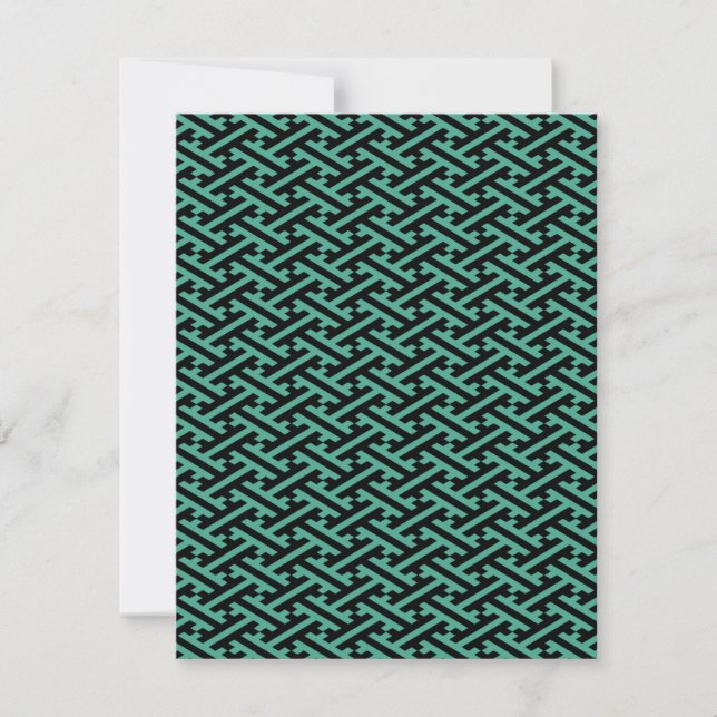Green and Black Sayagata Pattern (Framsida)