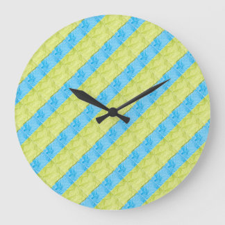 green and blue blocks stor klocka