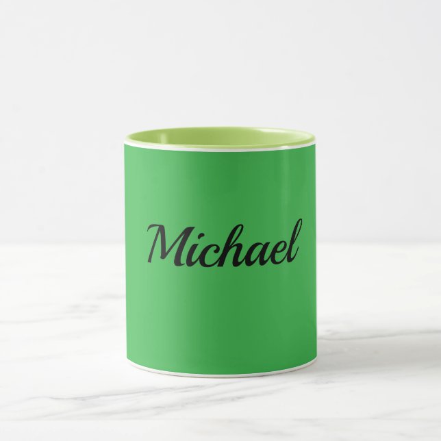 Green and Chartreuse Green Template Mugg (Center)