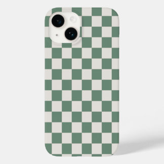 Green And Cream Checkered Classic Checker Pattern