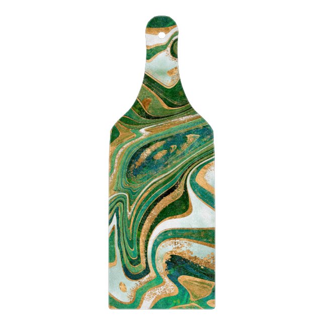 Green and gold liquid marble abstract (Framsidan)