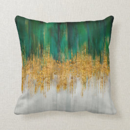 Green and gold motion abstract kudde