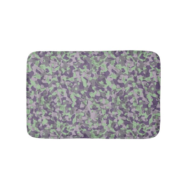 green and purple camo abstract badrumsmatta (Framsidan)