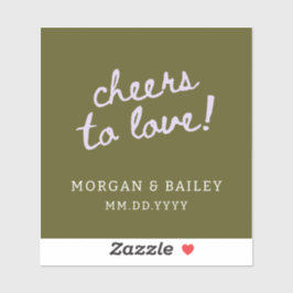 Green and Purple Handwritten Typographic Christmas Klistermärken