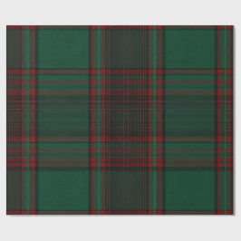 Green and Red Plaid Holiday Wrapping Paper Presentpapper
