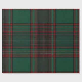 Green and Red Plaid Holiday Wrapping Paper Presentpapper