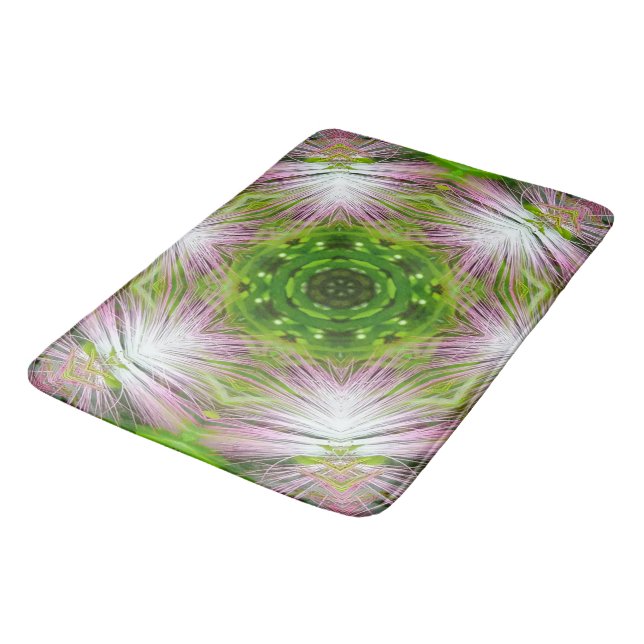 GREEN AND WHITE ABSTRACT DRAWING. SAMER BRASIL. 2 BADRUMSMATTA (Vinklad)