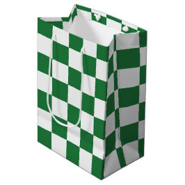 Green and White Holiday Check