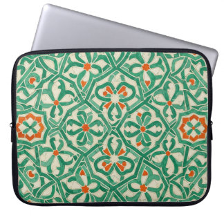 green arabesque laptop fodral