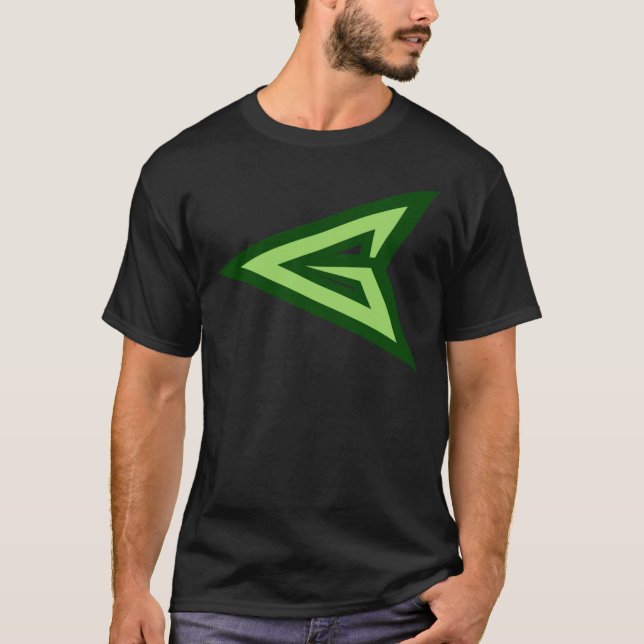 Green Arrow Logo   T Shirt (Framsida)