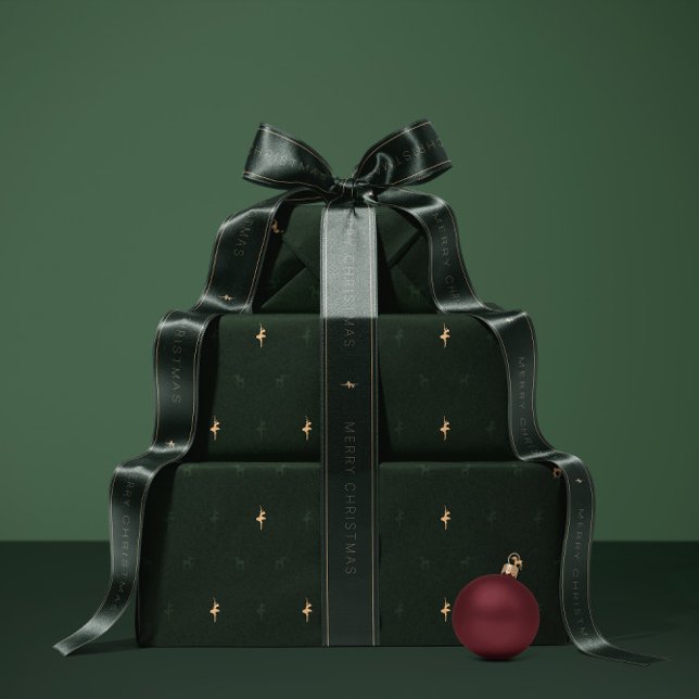 Green ballerina and reindeer wrapping paper presentpapper (Skapare uppladdad)