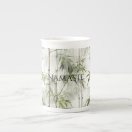 Green Bamboo Mindfulness Yoga Benporslin Mugg