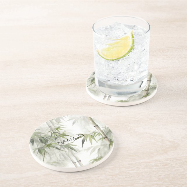 Green Bamboo Mindfulness Yoga Underlägg (Sidan)