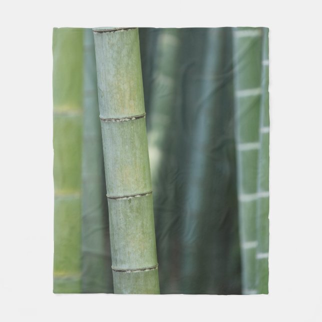 Green bamboo shoots fleecefilt (Framsidan)