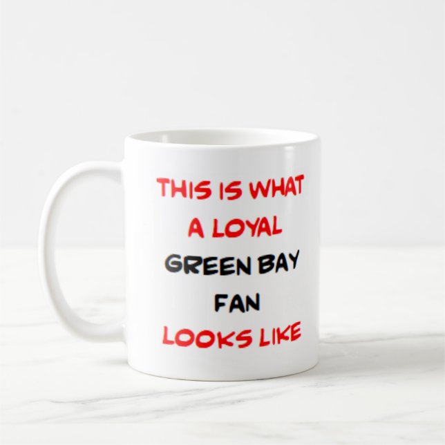 green bay fan, loyal kaffemugg (Vänster)