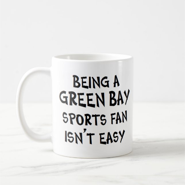 green bay sports fan, being kaffemugg (Vänster)