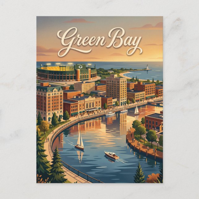 Green Bay, Wisconsin Vykort (Framsida)