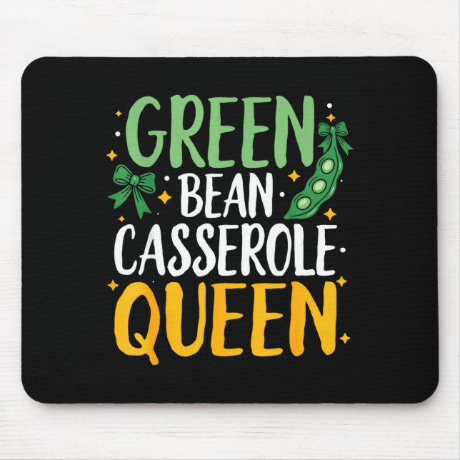 Green Bean Cerole Queen Kitchen Funny Thanksgiving Musmatta (Framsidan)