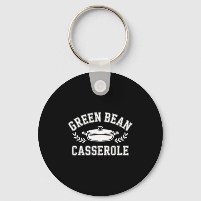 Green Bean Cerole Thanksgiving Cooking Funny Tee  Nyckelring (Framsida)