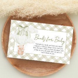 Green Bear Bearly Wait Baby Shower Books for Baby Tilläggskort