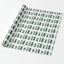 Green Beige Hand Drawn Modern Christmas Presentpapper