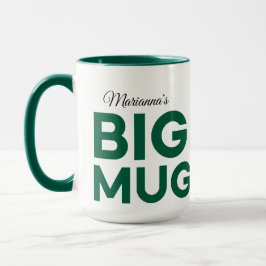 Green Big Mug | Huge Mug | Script Custom Name Mugg