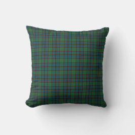 Green Blue Orange Plaid Tartan Kudde