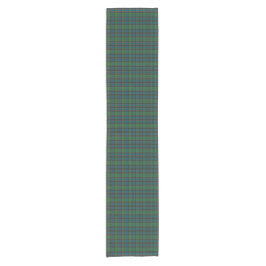 Green Blue Orange Plaid Tartan Table Runner